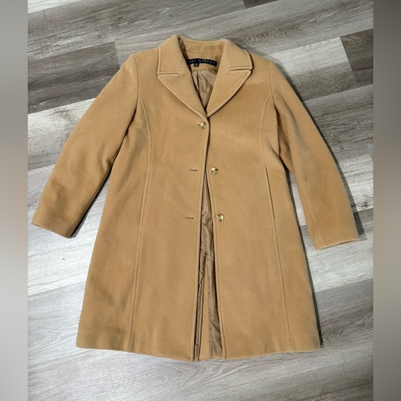 Fleet Street Tan Trench Coat 100% wool - Picture 1 of 8